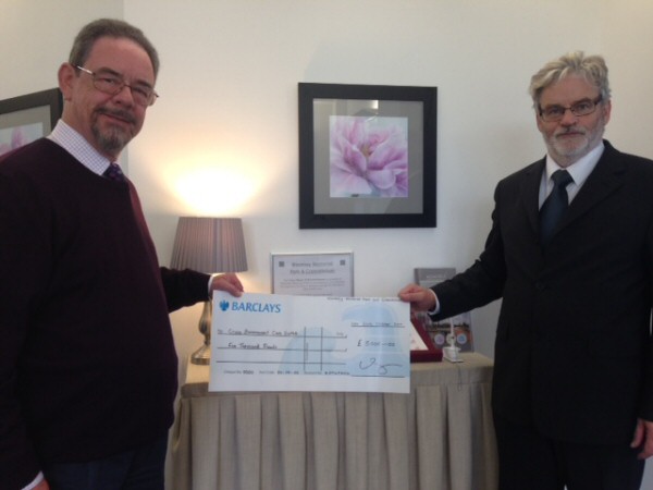 Suffolk Cruse Cheque Presentation