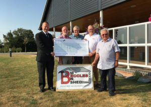 beccles crematorium waveney donation cheque rainbird